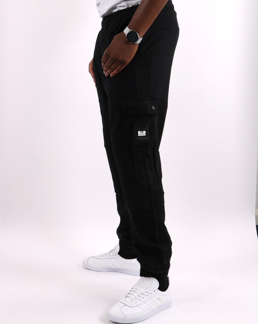 Weekend Offender Kwale Cargo-Jogginghose, Schwarz
