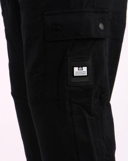 Weekend Offender Kwale Cargo-Jogginghose, Schwarz