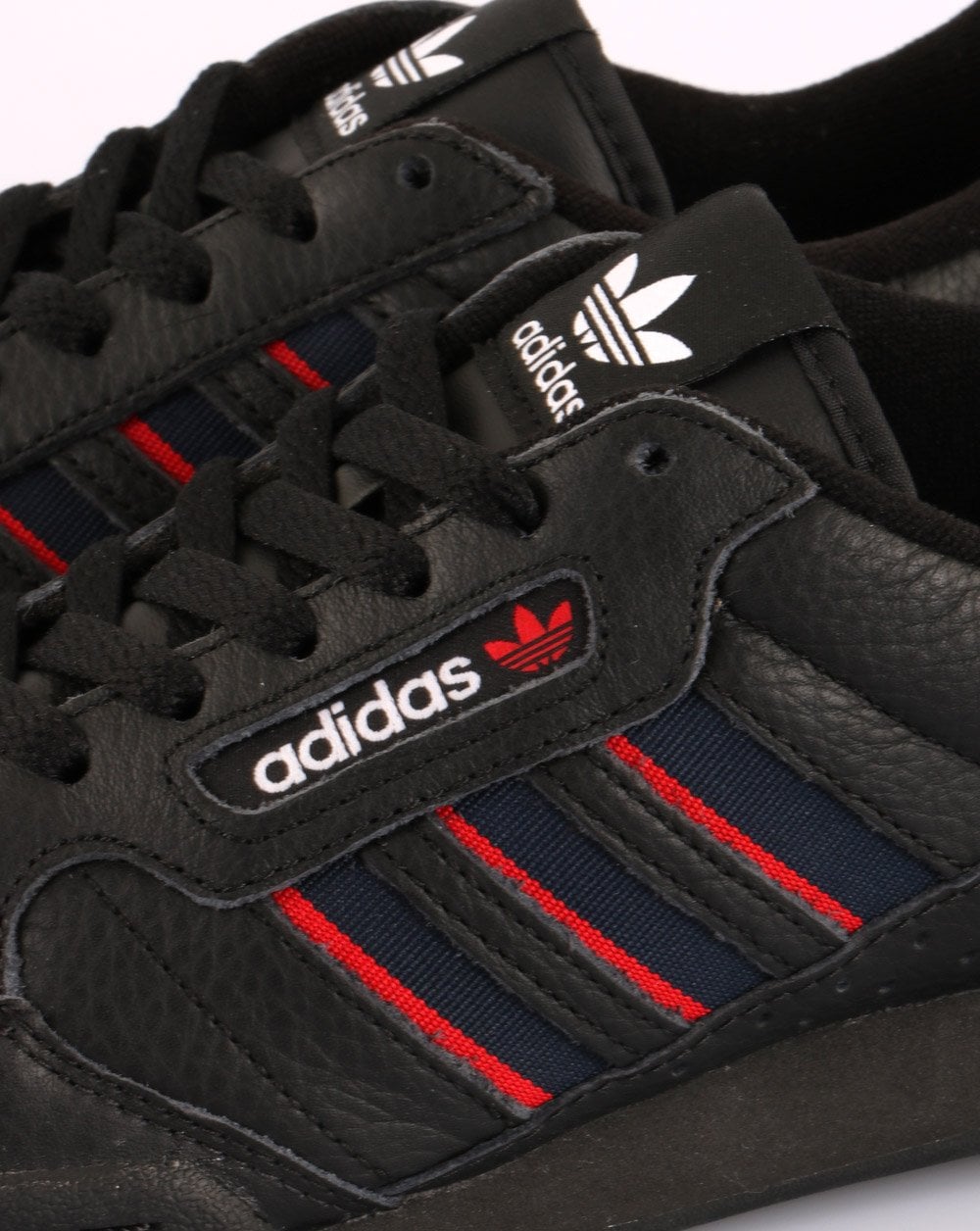 Adidas Continental 80 Stripes Sneakers Schwarz/Marineblau/Rot
