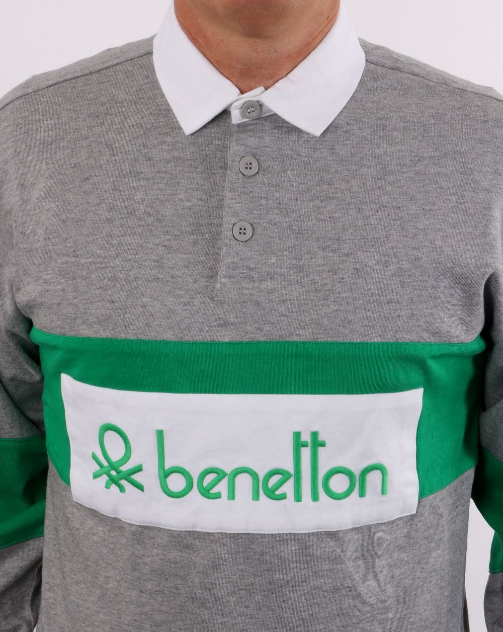 Benetton Rugby-Shirt Grau