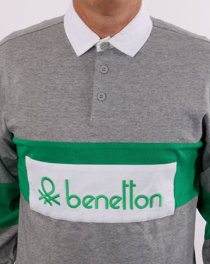 Benetton Rugby-Shirt Grau