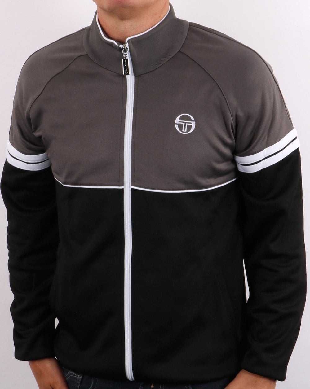 Sergio Tacchini Orion Trainingsjacke Anthrazit/Schwarz
