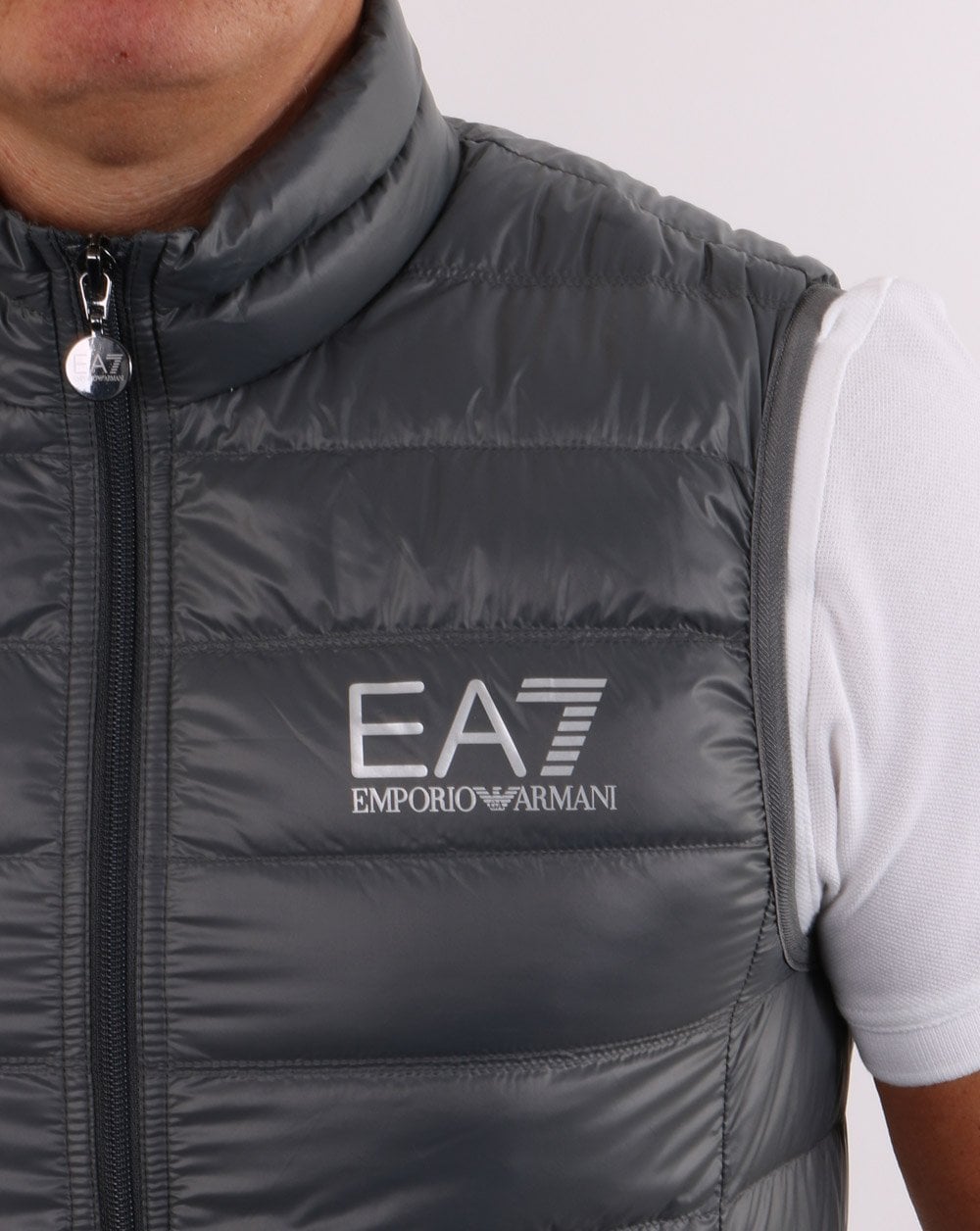 EA7 Core Logo Daunenweste Anthrazitgrau