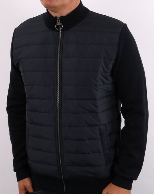 Barbour Barbour Baffle Zip Thru Marineblau