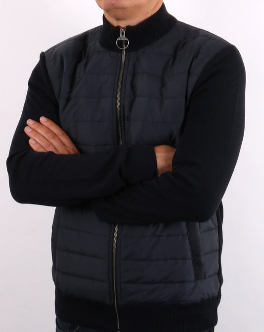 Barbour Barbour Baffle Zip Thru Marineblau