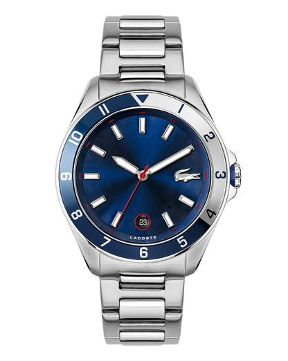 Lacoste Tiebreaker Uhr Silber/Blau