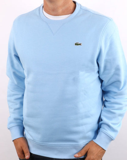 Lacoste – Sweatshirt mit Rundhalsausschnitt, Himmelblau