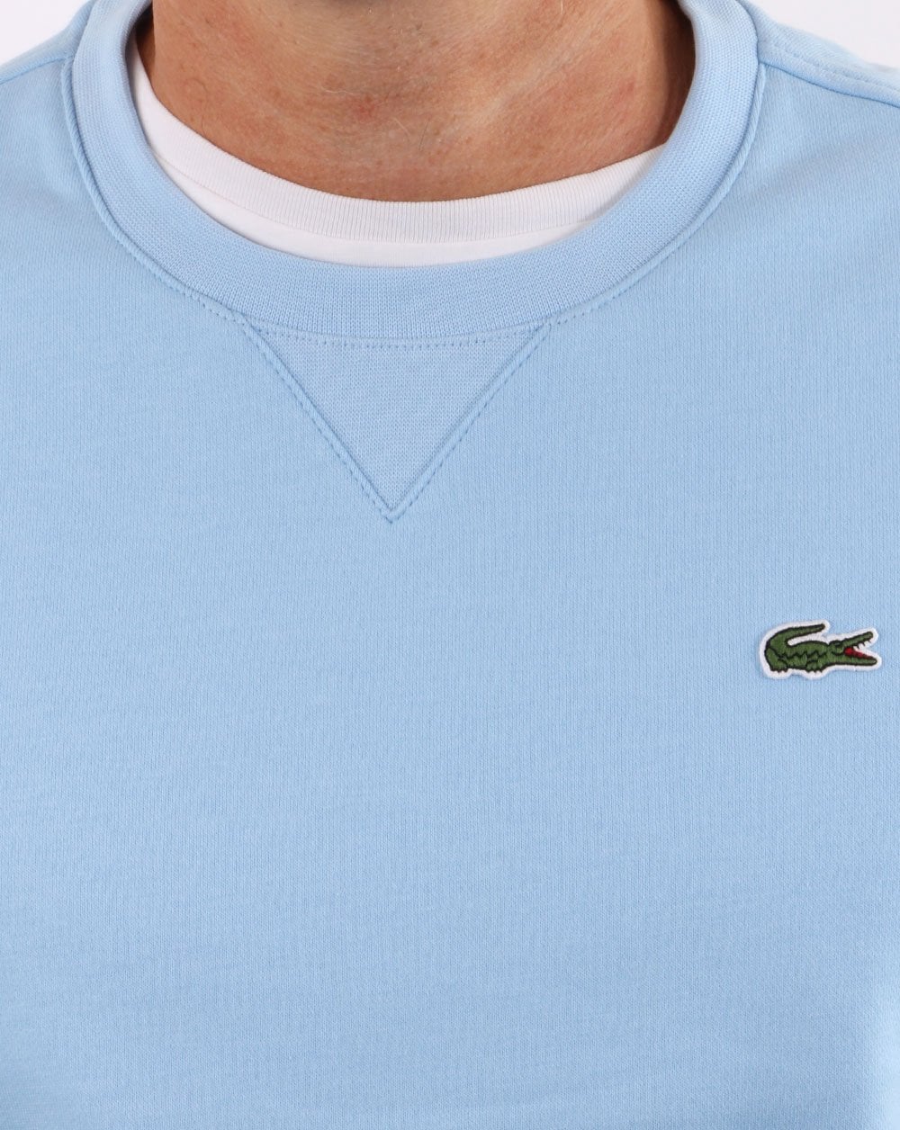 Lacoste – Sweatshirt mit Rundhalsausschnitt, Himmelblau