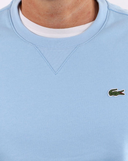 Lacoste – Sweatshirt mit Rundhalsausschnitt, Himmelblau