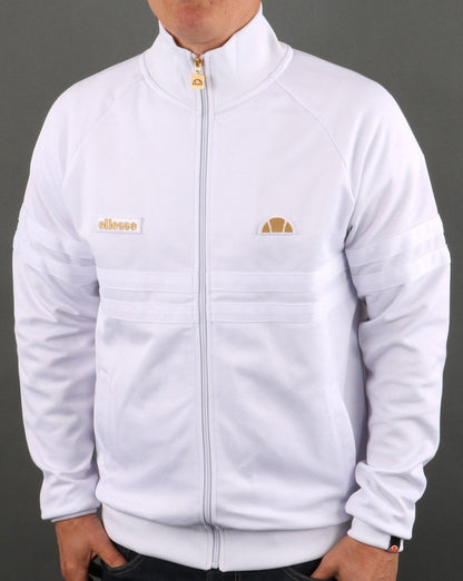 Ellesse – Rimini Trainingsjacke Weiß/Gold