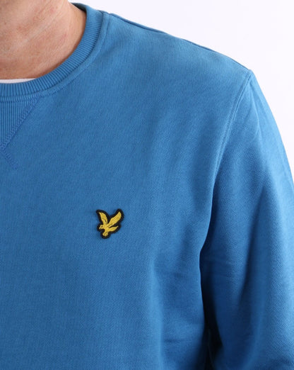 Lyle &amp; Scott – Sweatshirt mit Rundhalsausschnitt in Yale-Blau