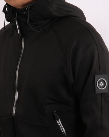 Marshall Artist Softshell-Trainingsjacke mit Kapuze, Schwarz