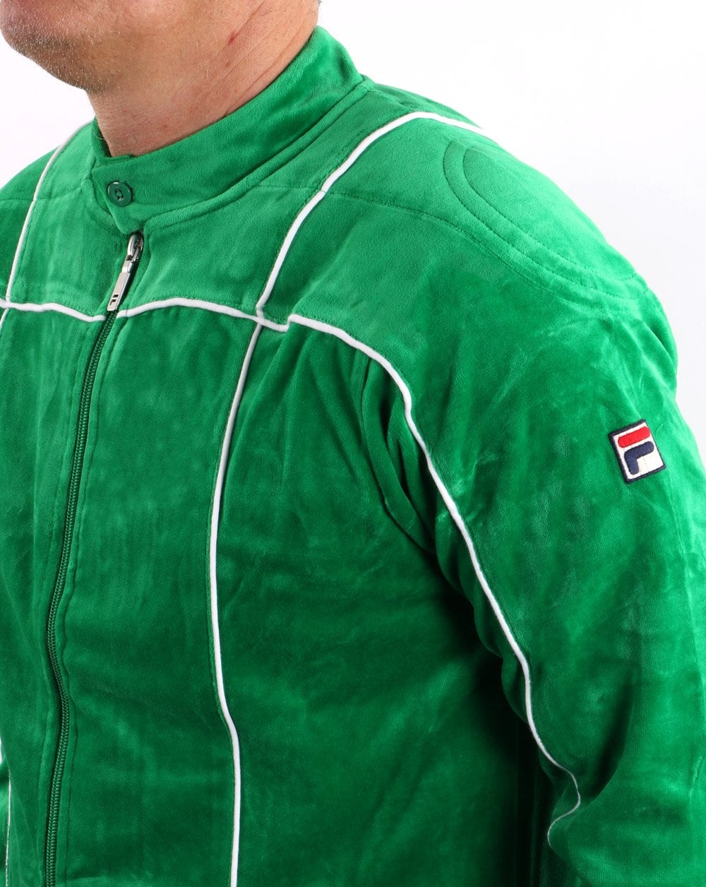 Fila Vintage Terrinda Velours-Trainingsjacke Kelly Green