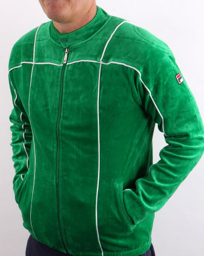 Fila Vintage Terrinda Velours-Trainingsjacke Kelly Green