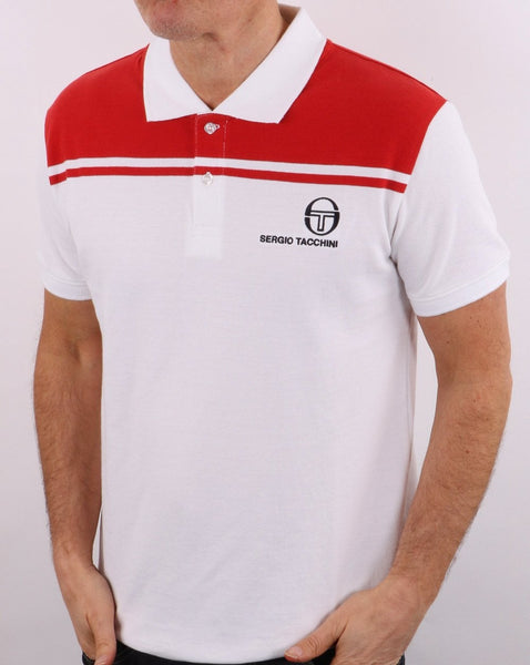Sergio Tacchini New Young Line Polo Shirt White/Red
