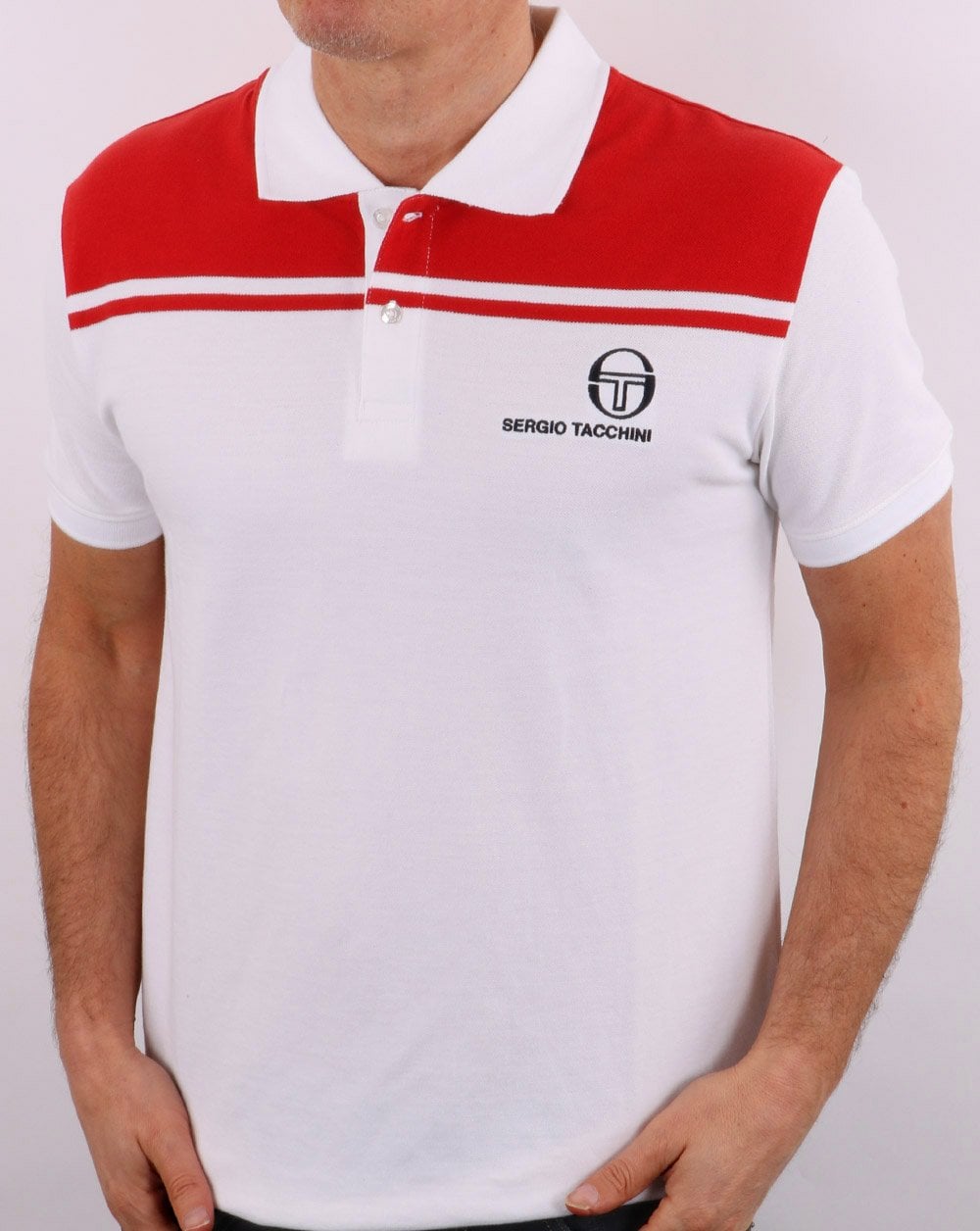 Sergio Tacchini New Young Line Polo Shirt White/Red