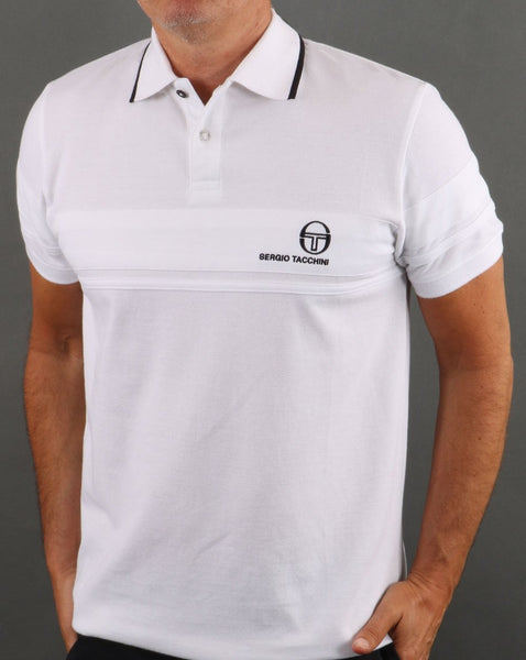 Sergio Tacchini YL Polo Shirt White/Navy