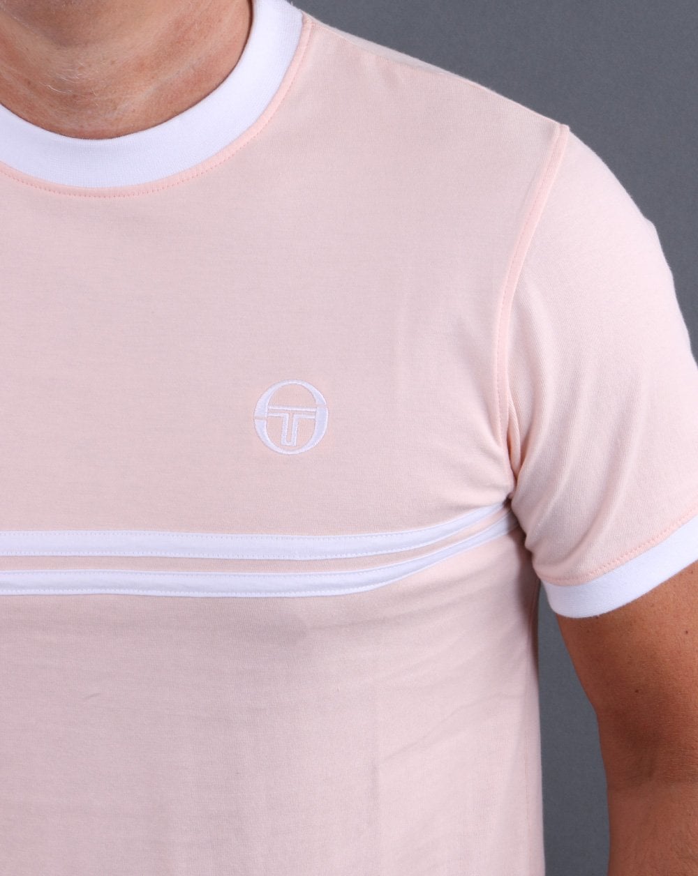 Sergio Tacchini Supermac T-Shirt Blush Pink/Weiß
