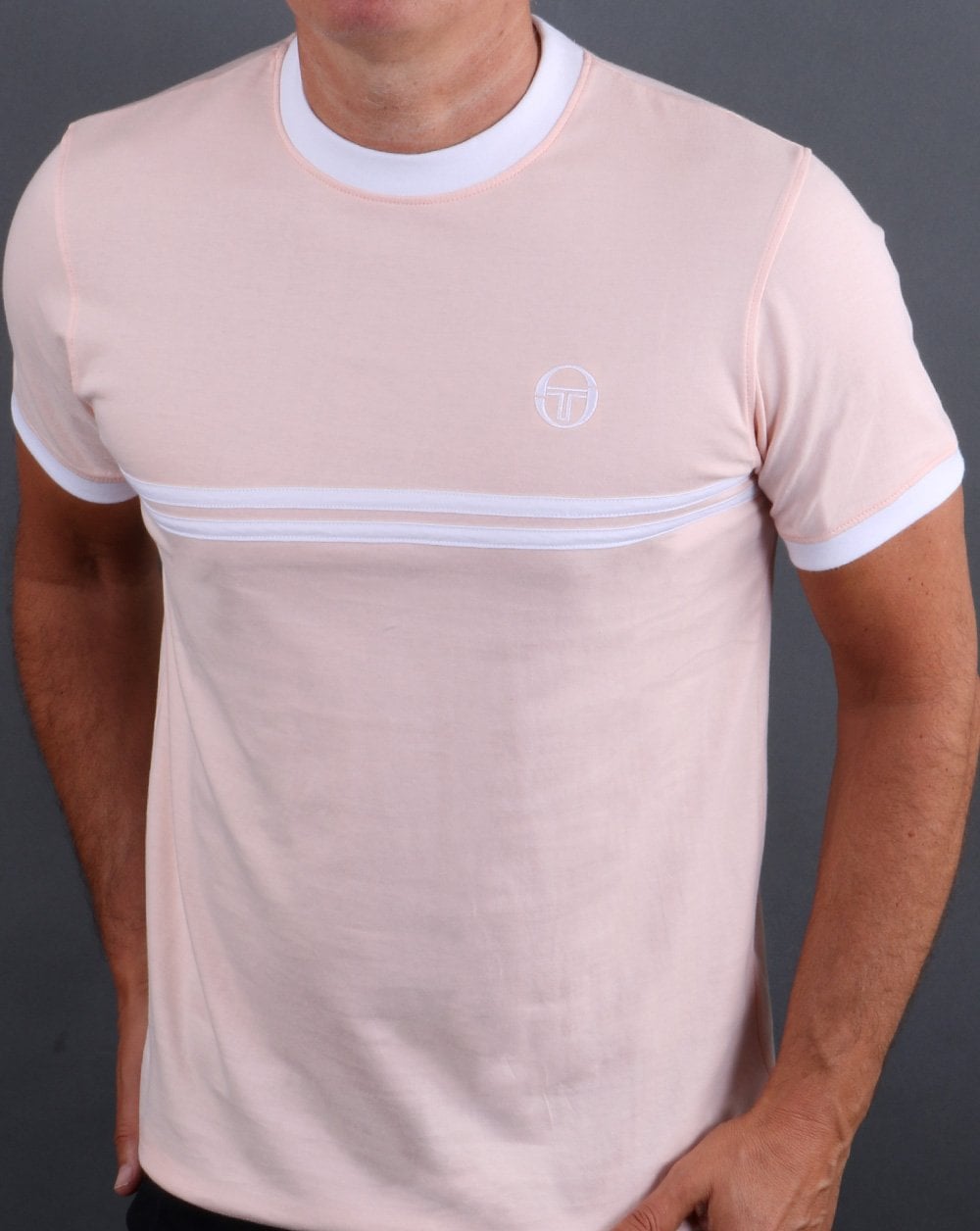 Sergio Tacchini Supermac T-Shirt Blush Pink/Weiß