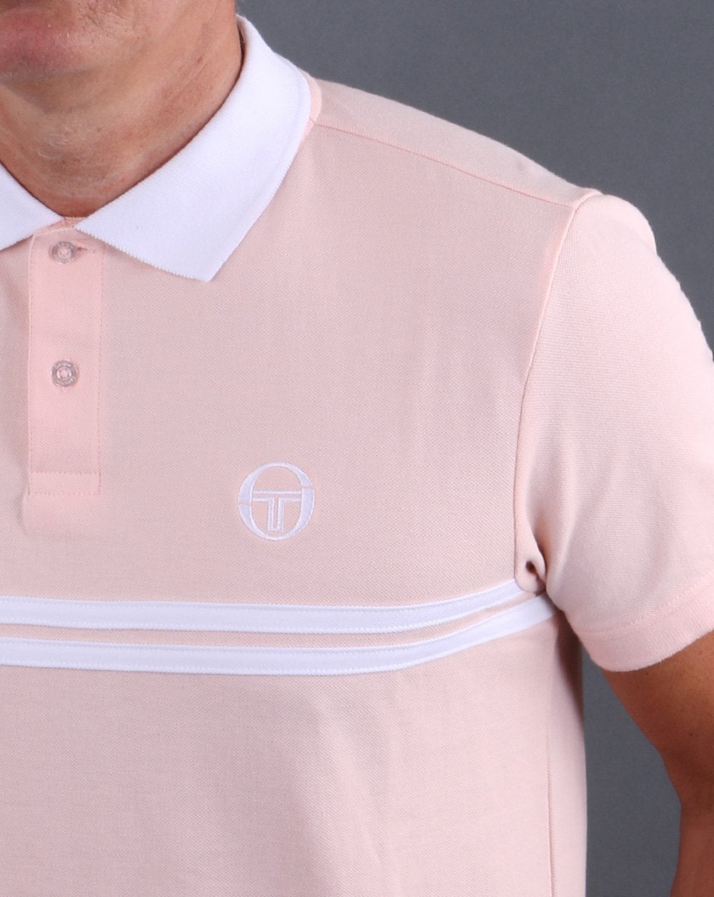 Sergio Tacchini Supermac Polo Shirt Blush Pink