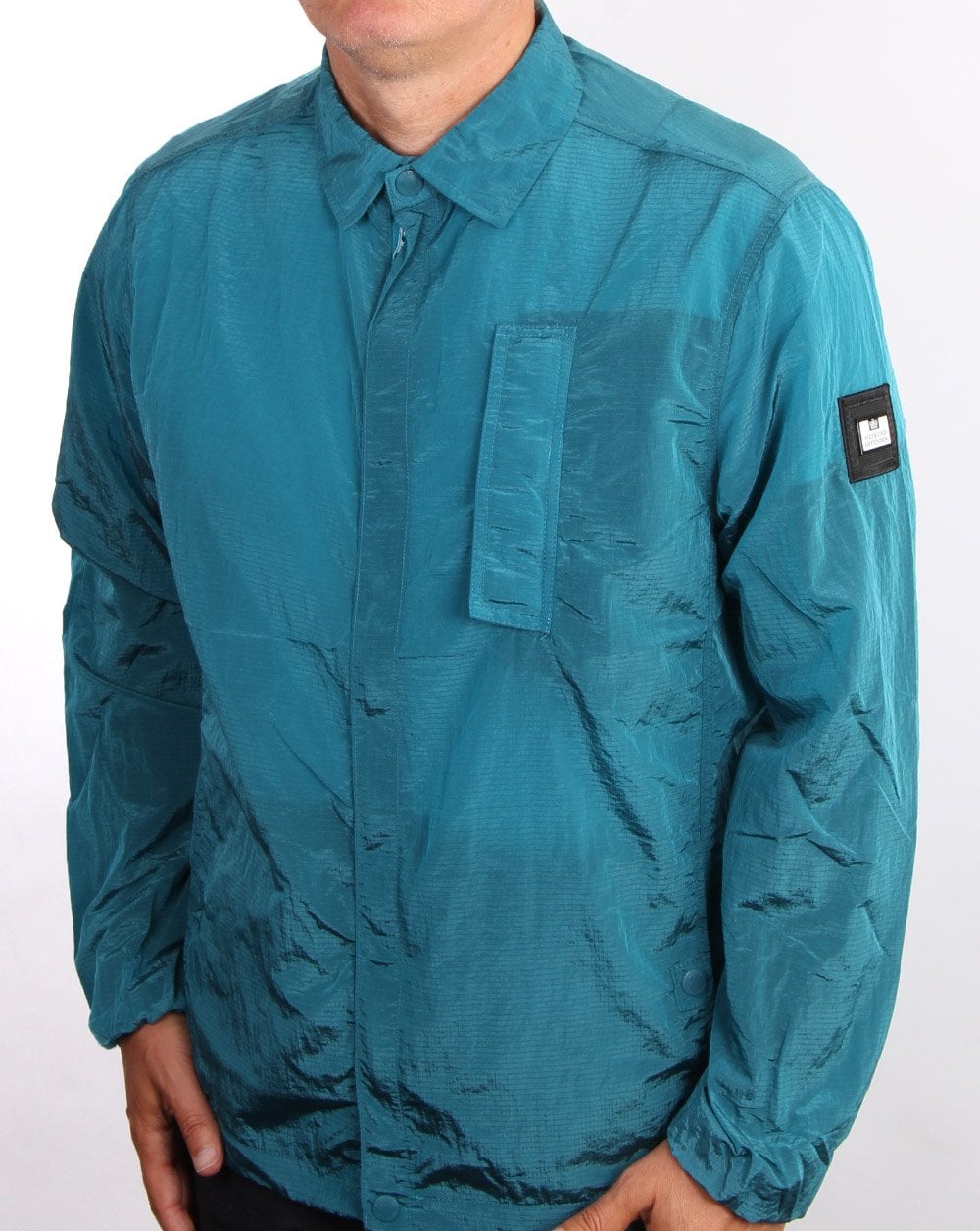 Weekend Offender Sorvino Überhemd Blaugrün