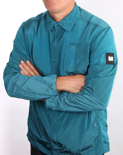 Weekend Offender Sorvino Überhemd Blaugrün