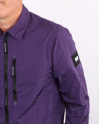 Weekend Offender Nicky Eyes Überhemd Dunkelviolett
