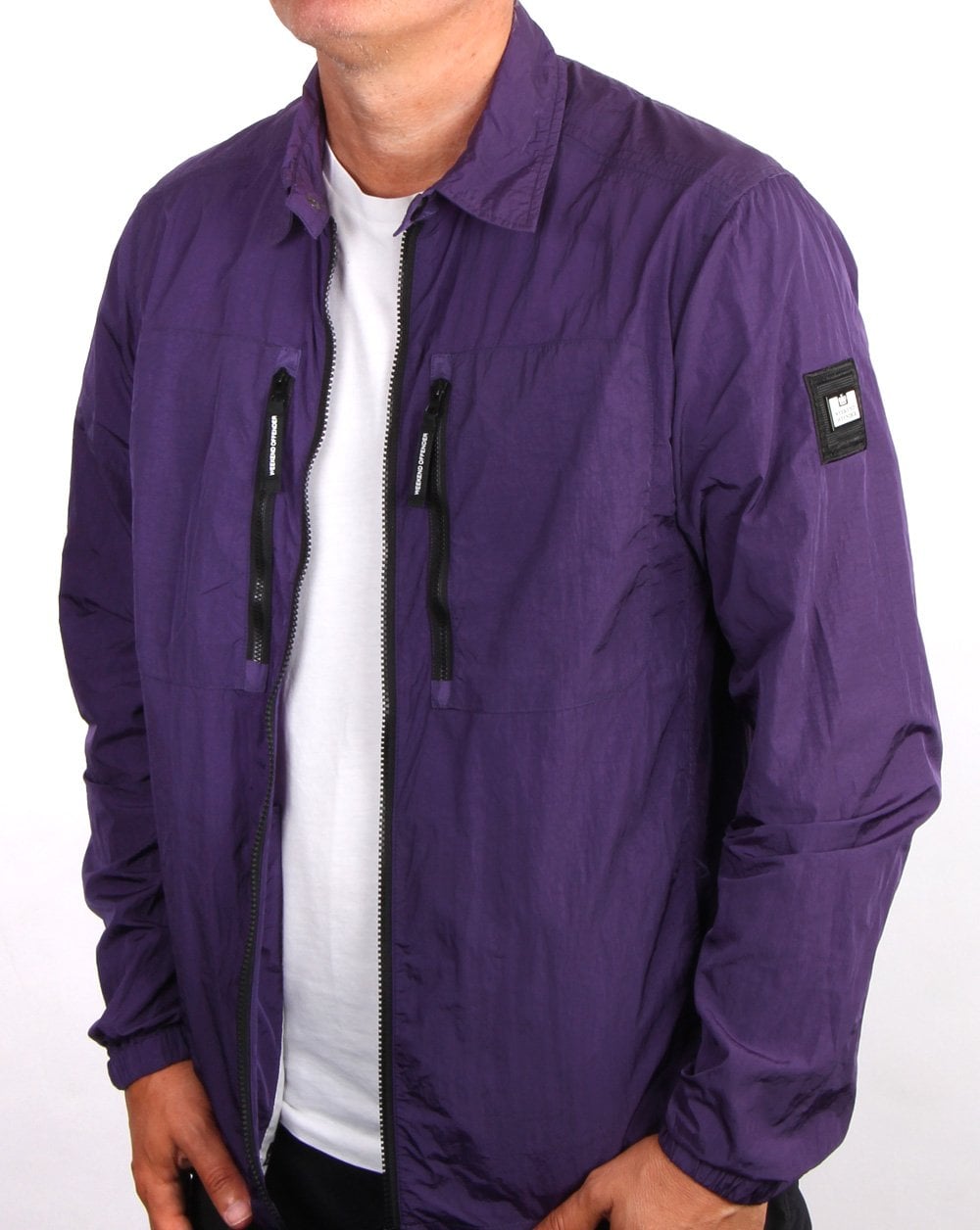 Weekend Offender Nicky Eyes Überhemd Dunkelviolett