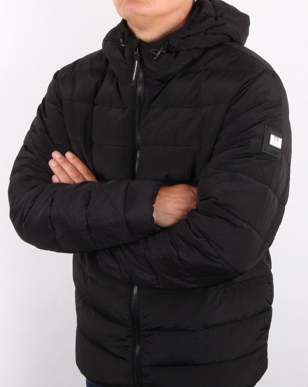 Weekend Offender La Guardia Wattierte Jacke Schwarz