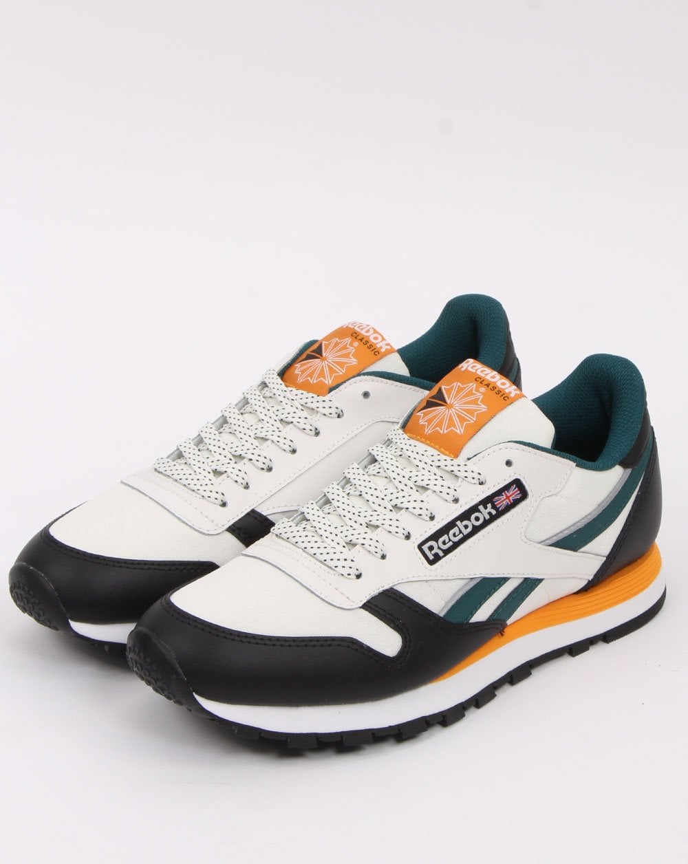 Reebok Classic Leather Sneakers Kreide/Schwarz/Gold