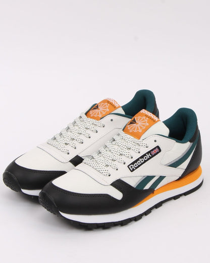 Reebok Classic Leather Sneakers Kreide/Schwarz/Gold
