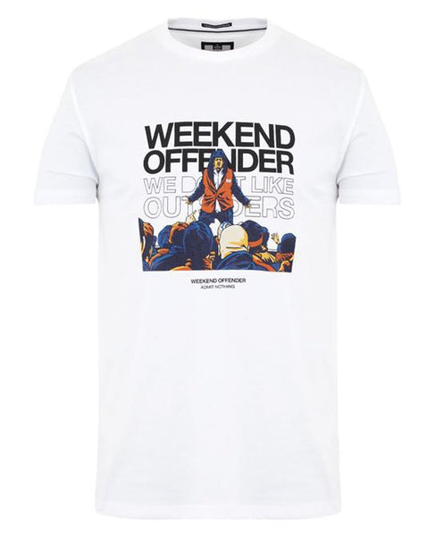 Weekend Offender Bovver T-shirt White