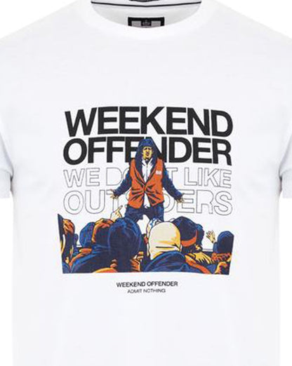 Weekend Offender Bovver T-Shirt Weiß