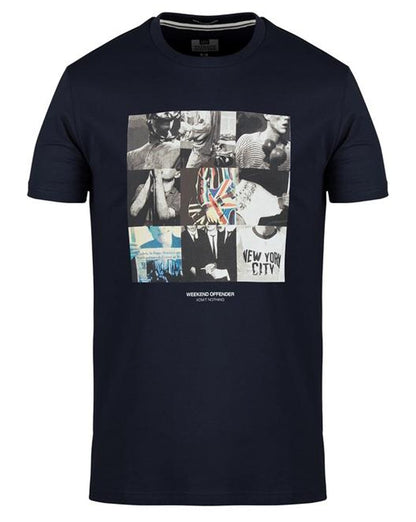 Weekend Offender Nine T-Shirt Marineblau