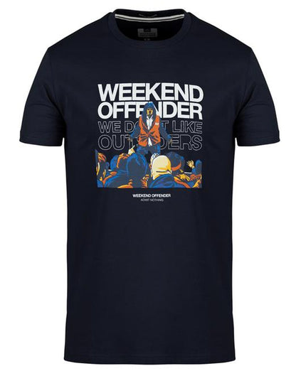 Weekend Offender Bovver T-Shirt Marineblau