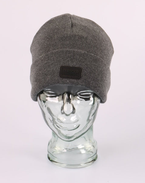 Barbour International Sensor Knit Beanie Grey Marl