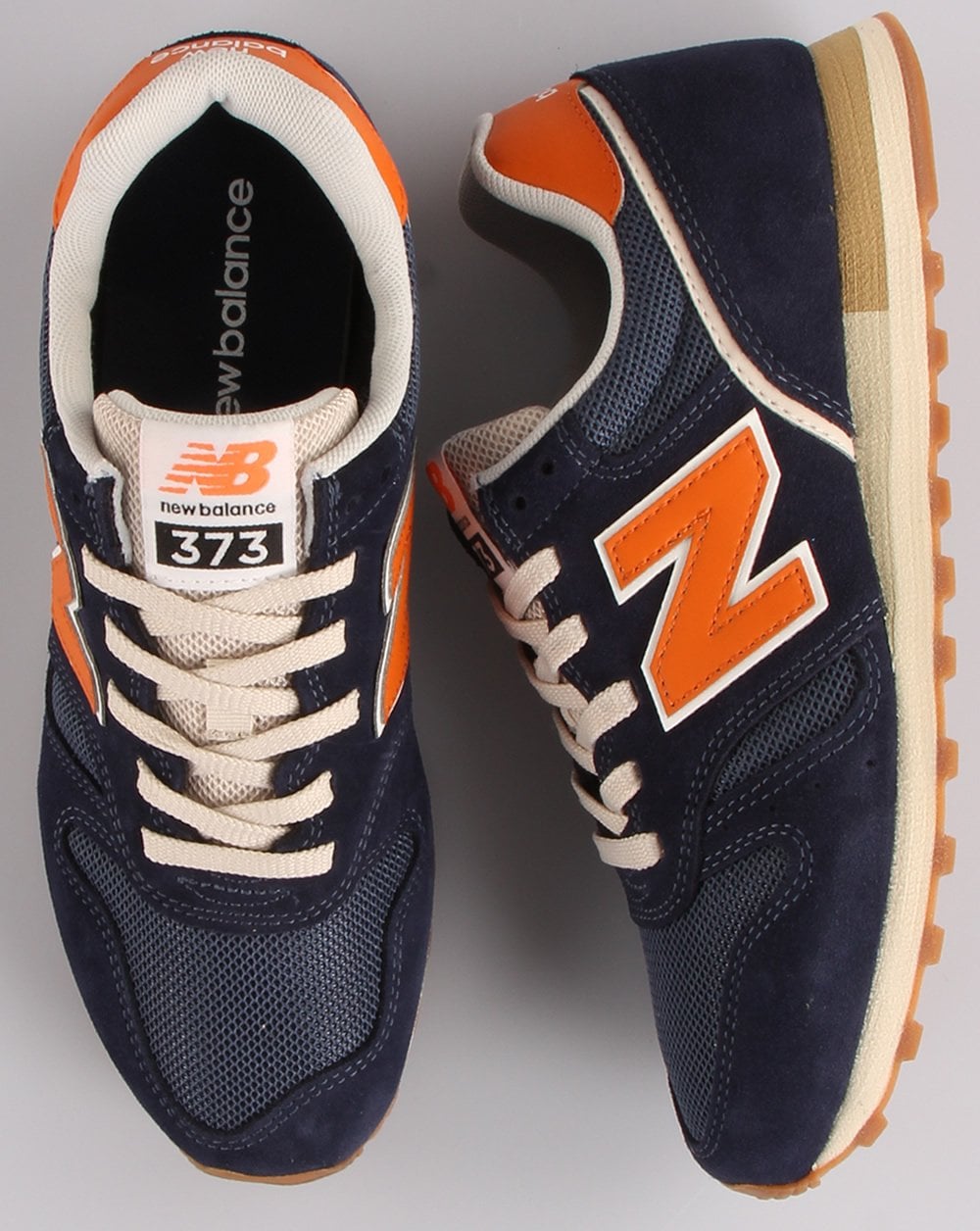 New Balance 373 Trainer Navy/Orange