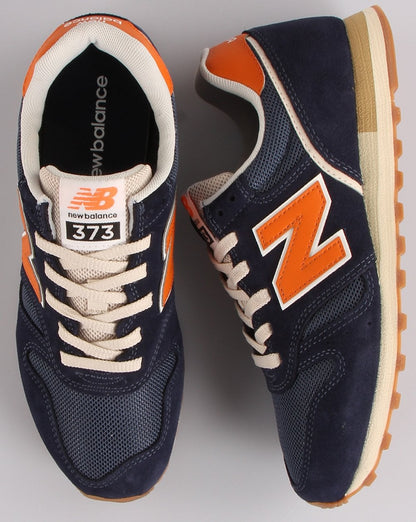 New Balance 373 Trainer Marineblau/Orange