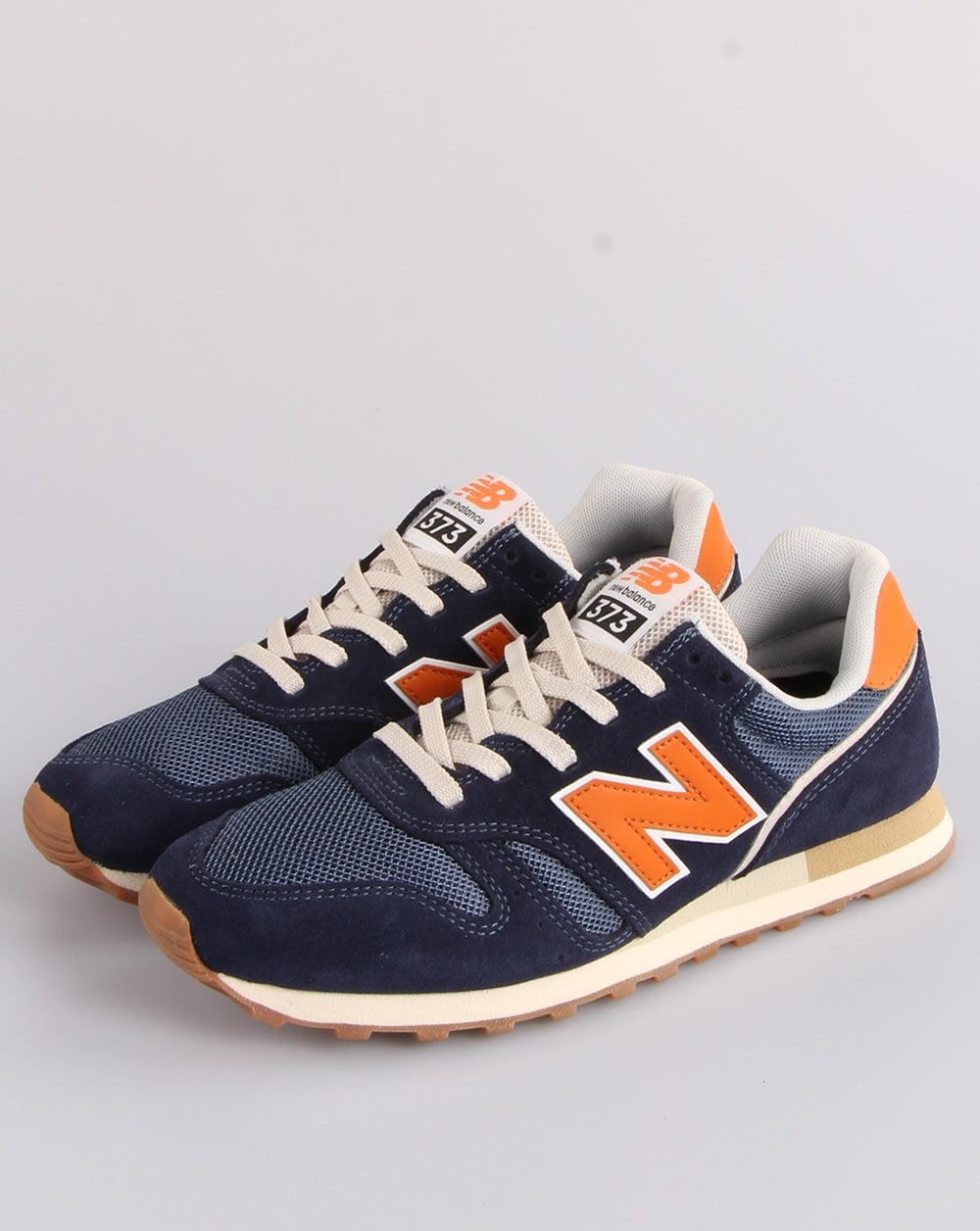 New Balance 373 Trainer Navy/Orange