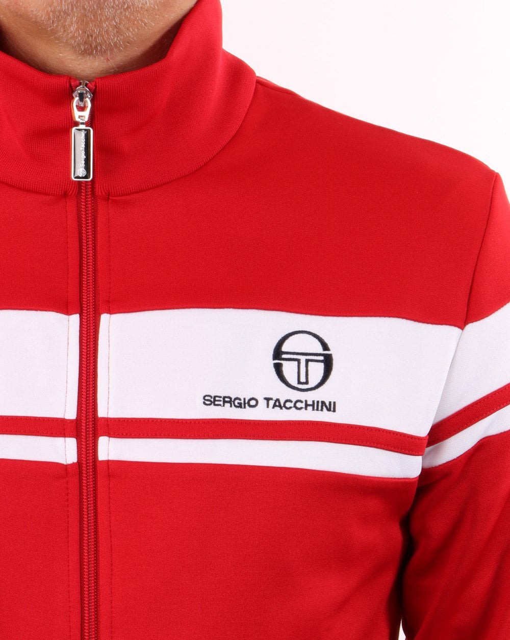Sergio Tacchini Masters Trainingsjacke Rot/Weiß