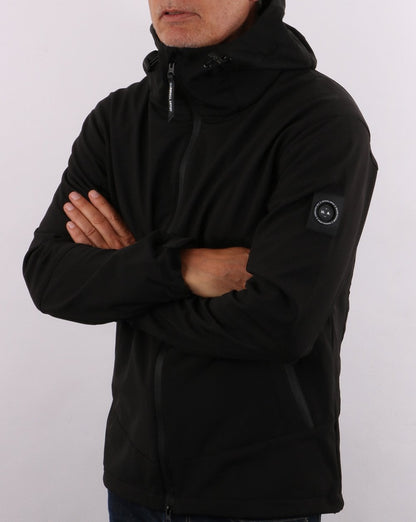 Marshall Artist Softshell-Kapuzenjacke Schwarz