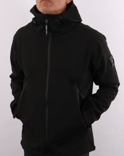 Marshall Artist Softshell-Kapuzenjacke Schwarz