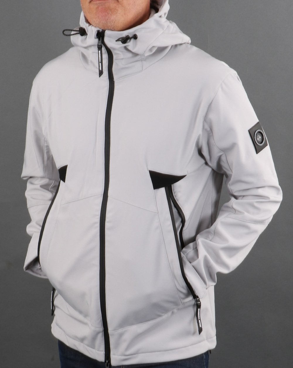 Marshall Artist Softshell Hooded Jacket Antarctica Grey