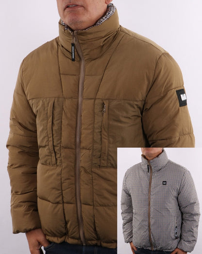Weekend Offender Wende-Steppjacke, Dunkelsand