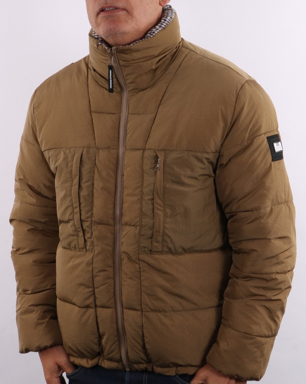 Weekend Offender Wende-Steppjacke, Dunkelsand