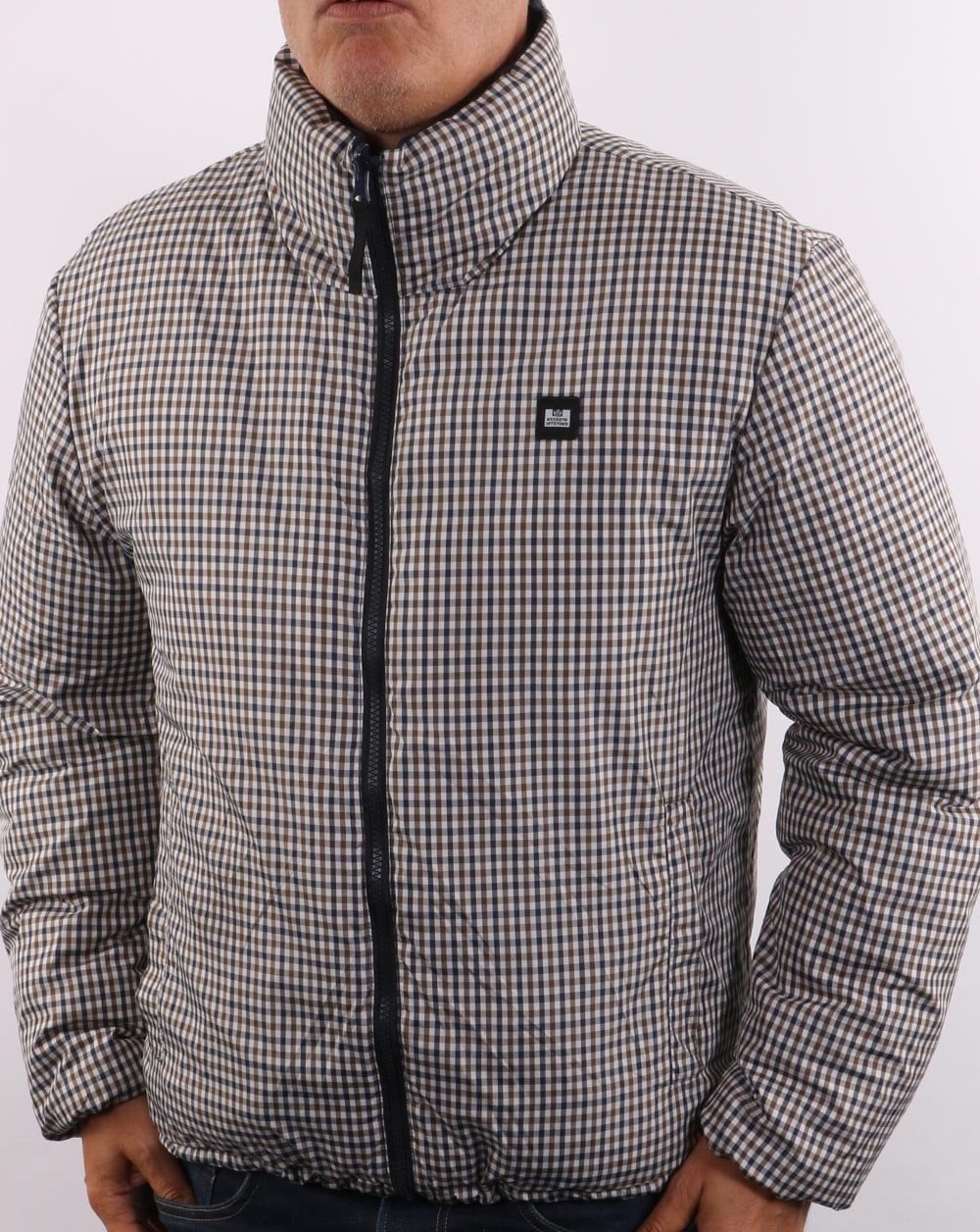 Weekend Offender Reversible Padded Jacket Navy