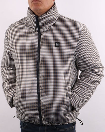Weekend Offender Wende-Steppjacke Marineblau