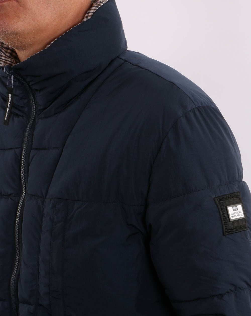 Weekend Offender Reversible Padded Jacket Navy