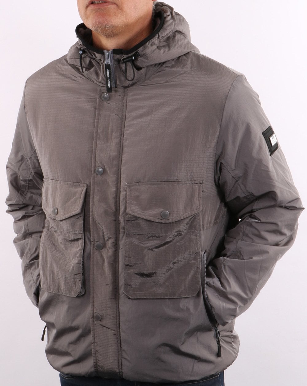 Weekend Offender Garbrndt Kapuzenjacke Metallic Grau