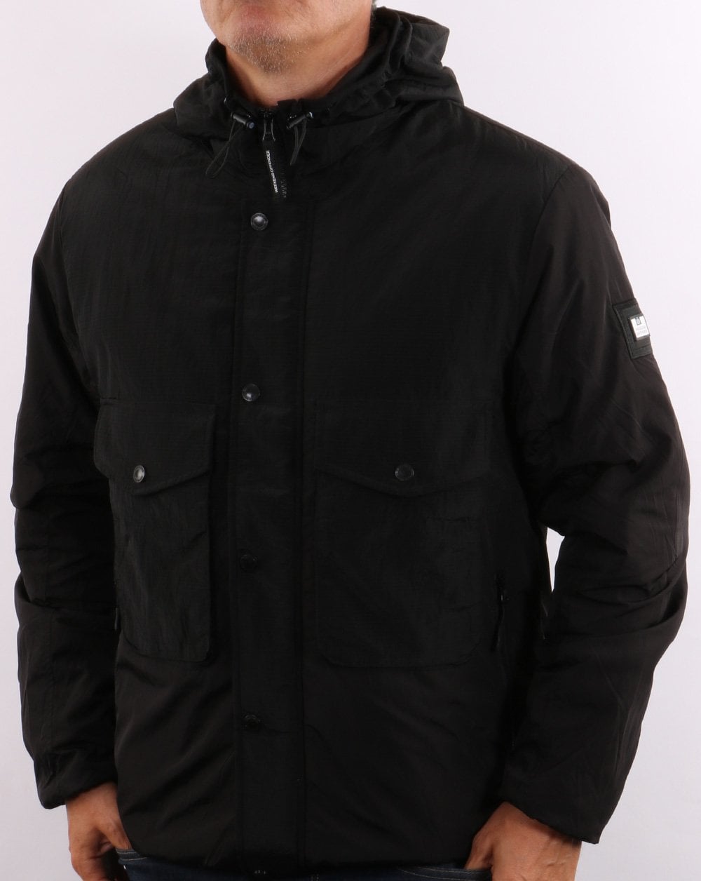 Weekend Offender Garbrndt Hooded Jacket Black